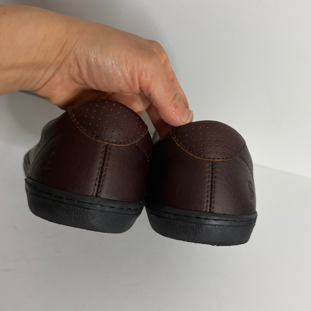 Men's Brown Leather Sneakers - Classic Casual Comfort - Picture 8 of 15
